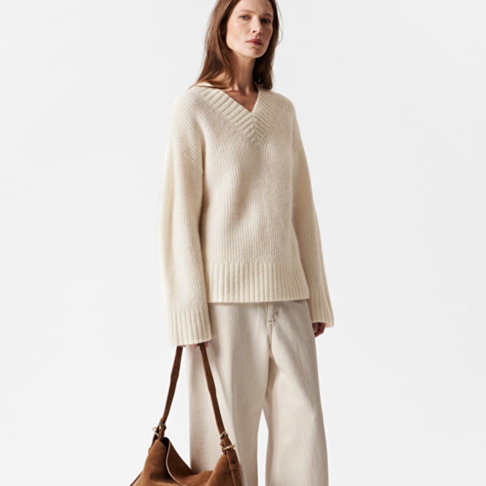 & Other Stories Fuzzy Knit Sweater